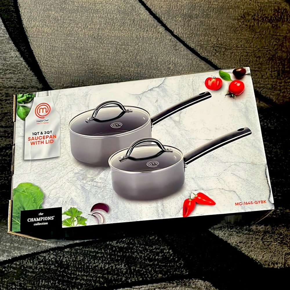 1QT & 3QT SAUCEPAN WITH LID.